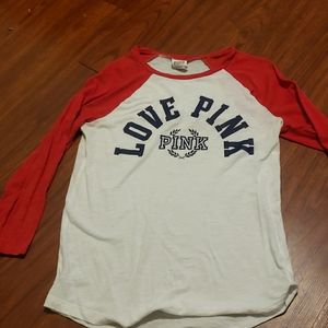 PINK Victoria's Secret Baseball tee